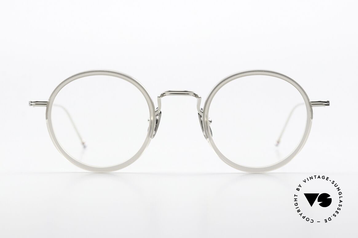 Thom Browne TBX906 Sehr Stilvolle Runde Fassung, Thom Browne Brille, Modell TBX906-46-03, GRY SLV, Passend für Herren