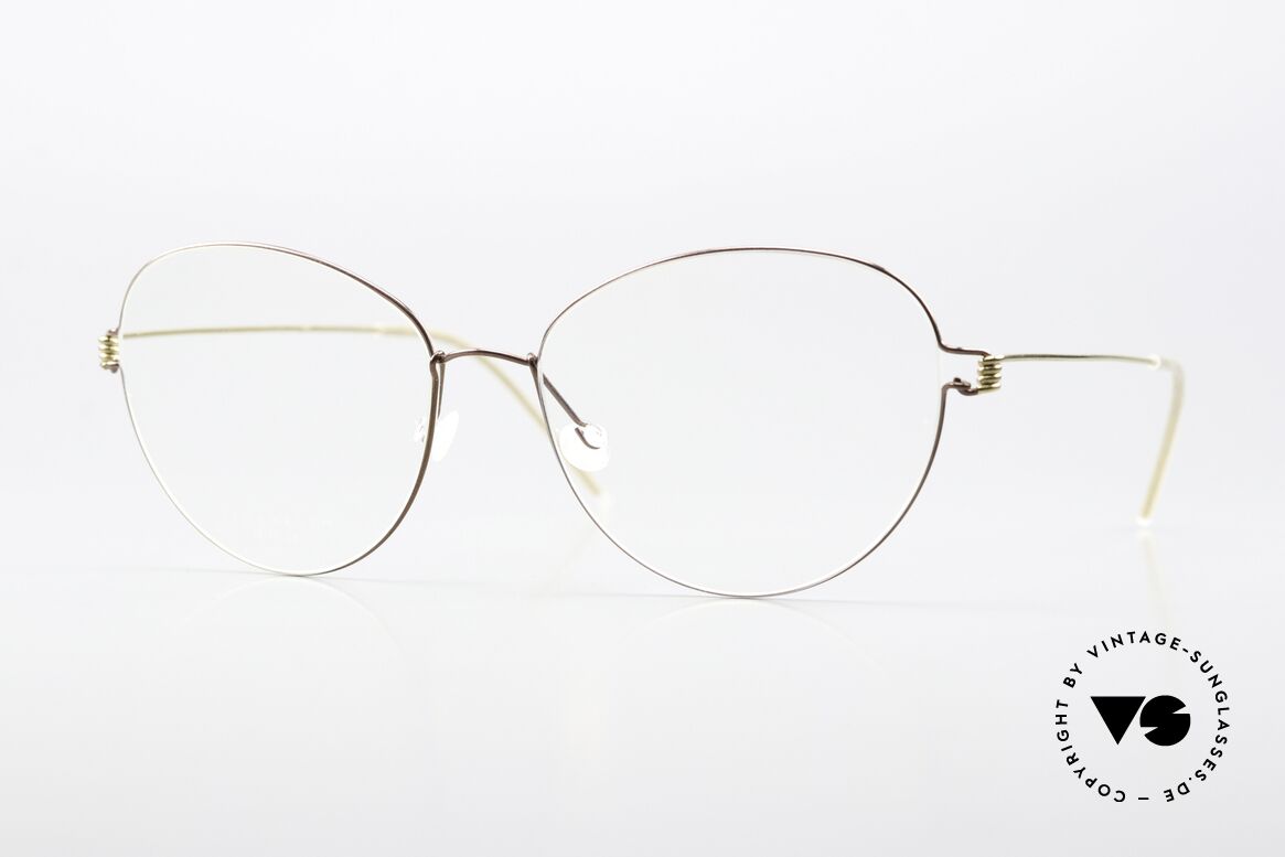 Lindberg Lene Air Titan Rim Sehr Weibliche Brillenform, Lindberg Damenbrille der Air Titanium Rim Kollektion, Passend für Damen