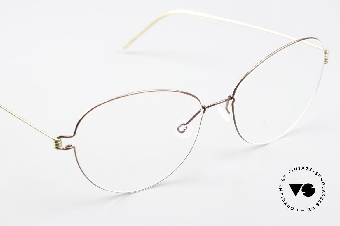 Lindberg Lene Air Titan Rim Sehr Weibliche Brillenform, ungetragenes Designerstück mit LINDBERG Hart-Etui, Passend für Damen