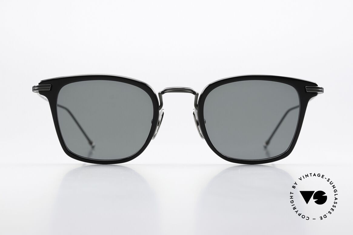 Thom Browne TBS905 Sehr Stilvolle Sonnenbrille, Thom Browne Sonnenbrille, TBS905-49-01, BLK BLK, Passend für Herren