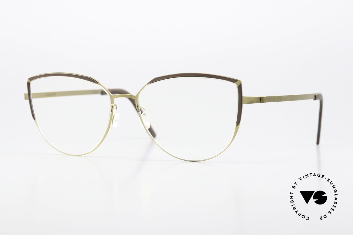 Lindberg 9855 Strip Titanium Sehr Feminine Designerbrille, edle Lindberg Strip Titanium Brille aus dem Jahre 2018, Passend für Damen