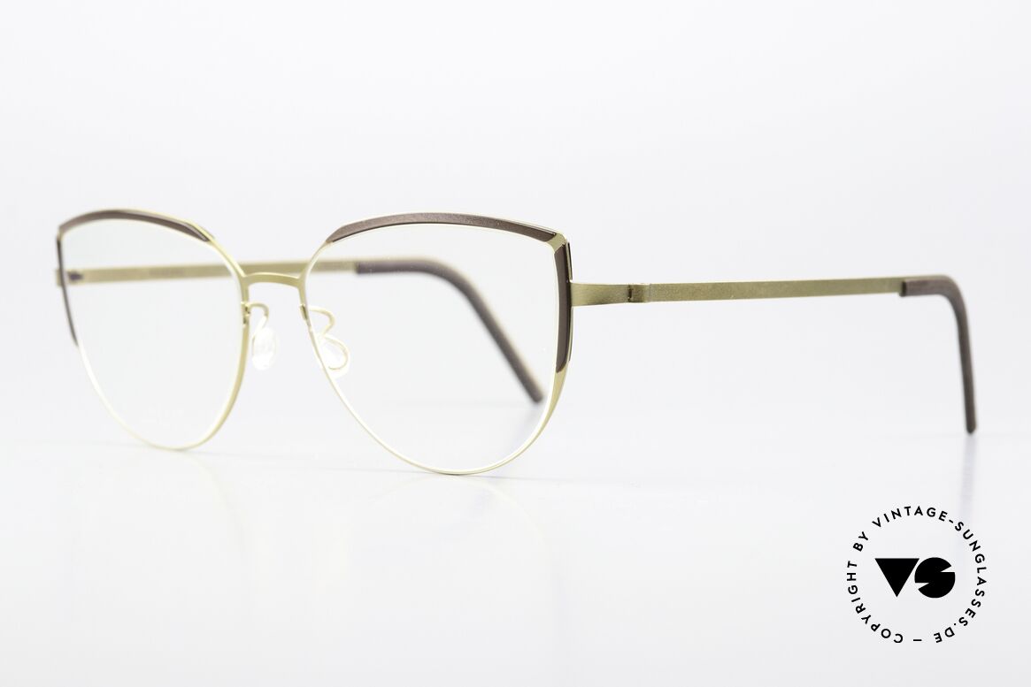 Lindberg 9855 Strip Titanium Sehr Feminine Designerbrille, federleicht und dennoch sehr stabil und sehr langlebig, Passend für Damen