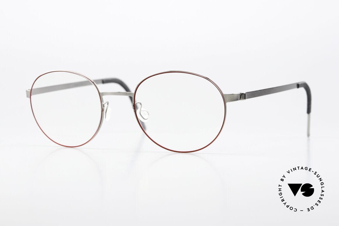 Lindberg 9615 Strip Titanium Sehr Weibliche Pantobrille, interessante Lindberg Strip Titanium Damen-Fassung, Passend für Damen