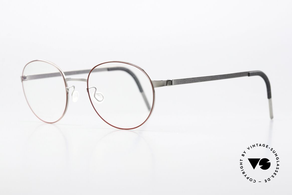 Lindberg 9615 Strip Titanium Sehr Weibliche Pantobrille, federleicht und dennoch sehr stabil und sehr langlebig, Passend für Damen