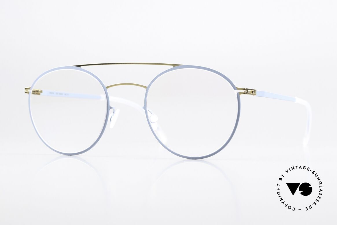 Mykita Dagur Damenbrille Gold Blaugrau, Mykita Brille, Modell Dagur, Größe 48-21, Color 236, Passend für Damen