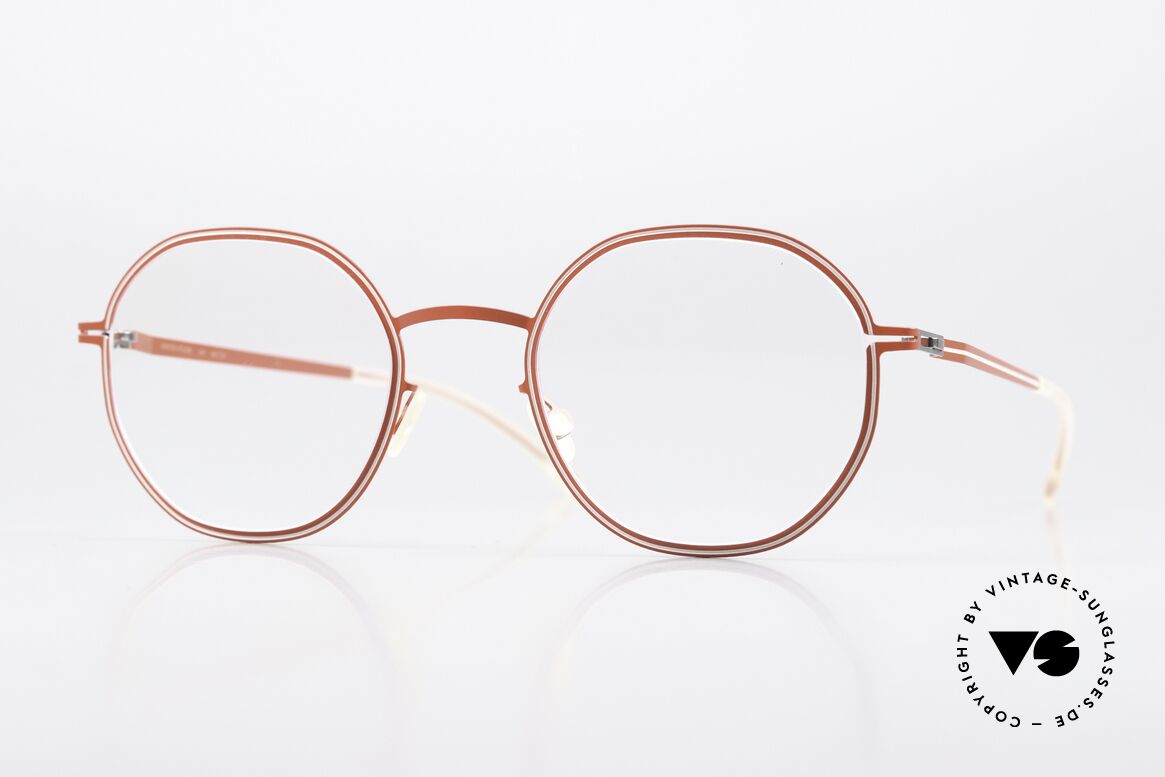 Mykita Studio 6.6 Optische Illusionskunst Rot, MYKITA Studio 6.6 Brille, Größe 48-21, color 439, Passend für Damen