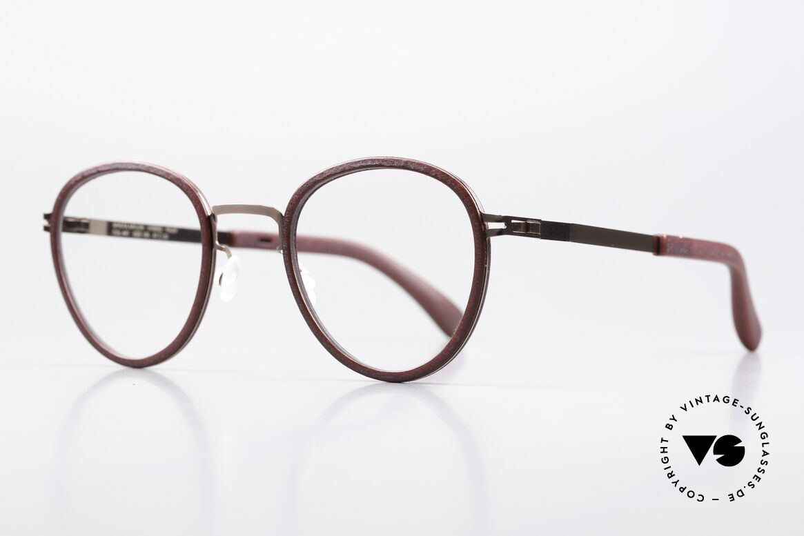 Mykita Mylon Palm Runde Pantobrille Damen, Farbcode 447 = New Aubergine / Purple Brown, Passend für Damen