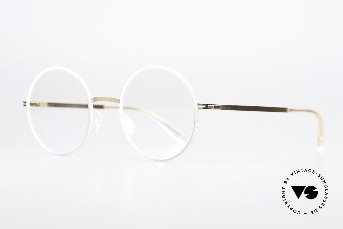 Mykita Vilde Runde Brille Ladies Champagne, Farbe Champagne Gold/Aurore = edles Damenmodell, Passend für Damen