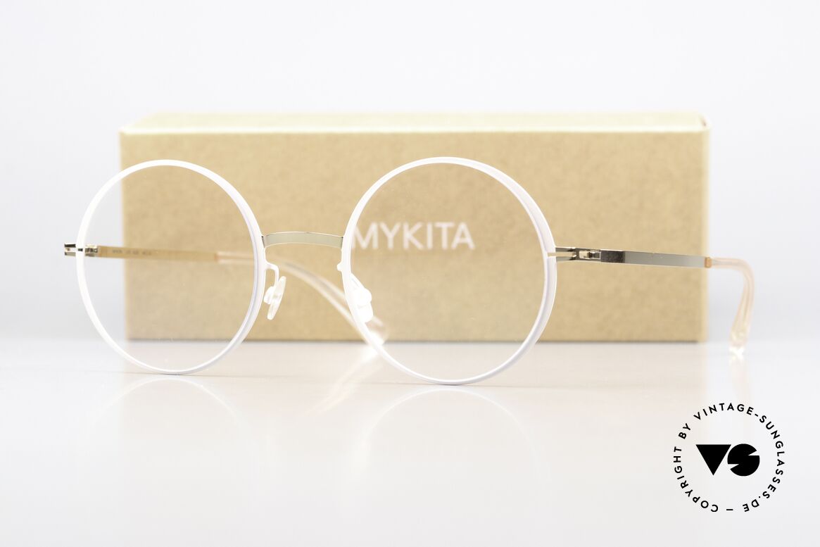 Mykita Vilde Runde Brille Ladies Champagne, wohlbekannte Spitzenqualität; handmade in Germany, Passend für Damen