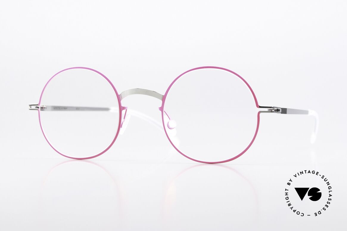 Mykita Sigur Damenbrille Silver Neon Pink, Mykita Brille, Modell Sigur, Größe 46-21, Color 151, Passend für Damen