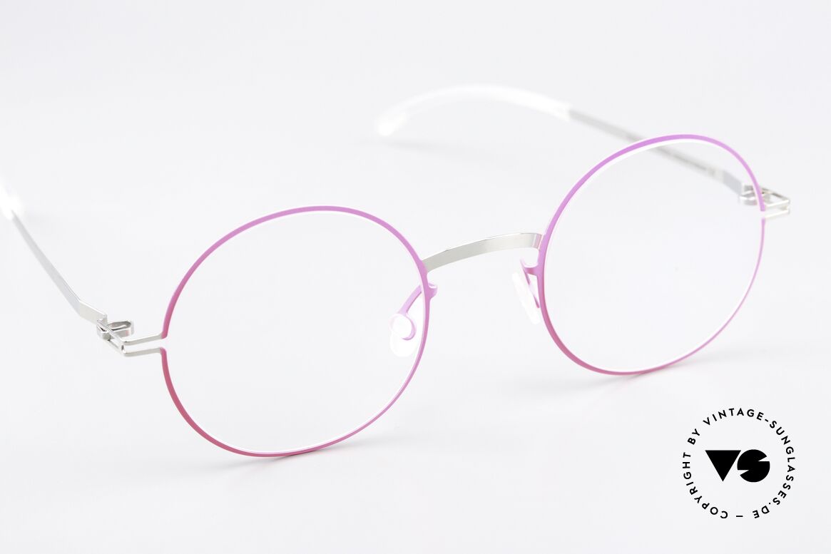 Mykita Sigur Damenbrille Silver Neon Pink, ungetragenes Modell mit original Mykita Verpackung, Passend für Damen