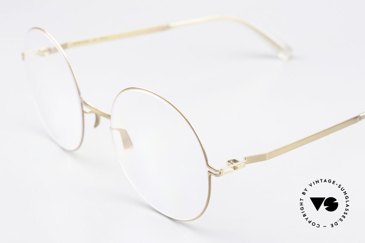 Mykita Studio 5.3 Damenbrille Rund In Gold, ein experimentelles Designprojekt mit CHARAKTER, Passend für Damen