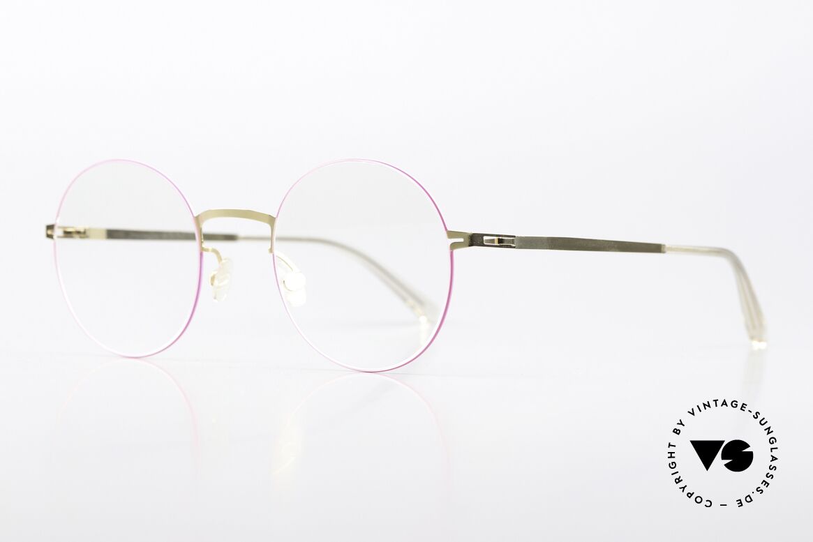 Mykita Kayo Rahmen Gold / Neon Pink, Color 347: Gold/Neon Pink; eher eine Damen-Brille, Passend für Damen