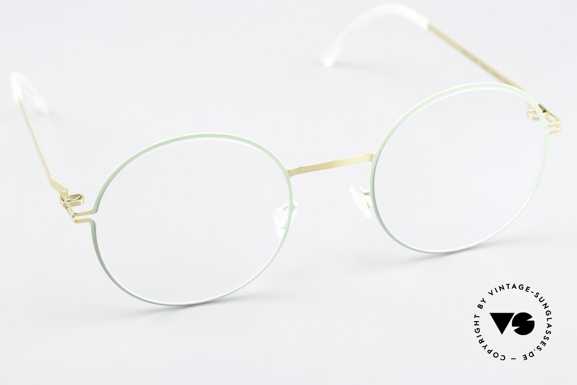 Mykita Pernilla Rahmen Gold / Aqua Green, ungetragenes Modell mit originalem Etui von Mykita, Passend für Damen