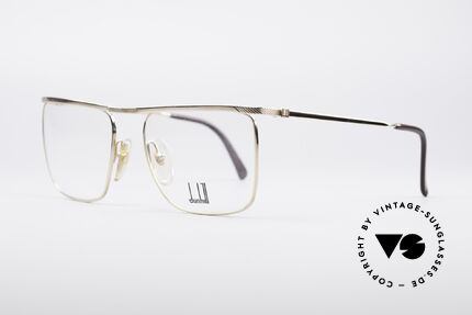 Dunhill 6056 Vergoldete 80er Brille, schlichtes, stilvolles Design (Gentleman Brille), Passend für Herren