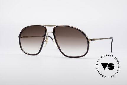 Dunhill 6093 90er Piloten Sonnenbrille, noble Alfred DUNHILL Herrrensonnenbrille von 1990, Passend für Herren