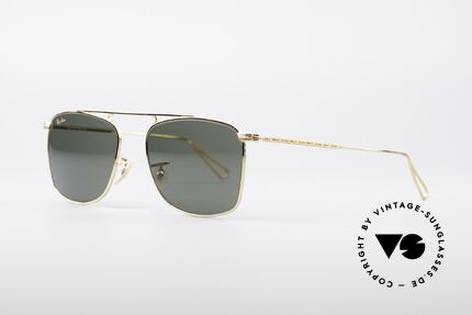 Ray Ban Vintage Rectangle Bausch&Lomb USA Brille, mit den legendären B&L Gläsern (100% UV Schutz), Passend für Herren