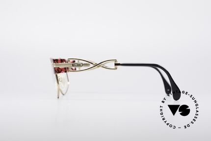 Cazal 253 90er Damen Designerbrille, original Cazal Farbbezeichnung: rubin-anthrazit, Passend für Damen