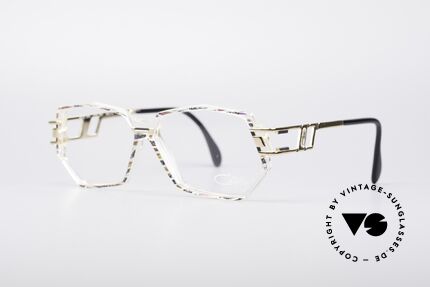 Cazal 359 90er HipHop Style Brille, Farbbezeichnung: granit-oliv-fuchsia / kristall / gold, Passend für Damen