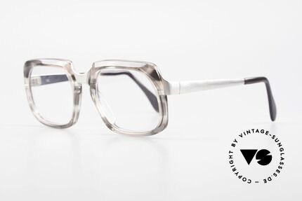 Metzler 6546 80er Vintage NO Retrobrille, grau-transparente Farbe; typisch für die damaligen Zeit, Passend für Herren