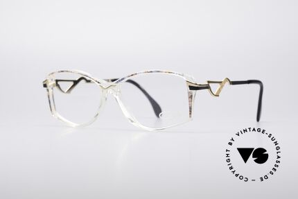 Cazal 369 90er Damen Designerbrille, auffällige Bügel & tolle Metall- Kunststoffkombination, Passend für Damen