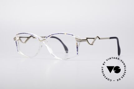 Cazal 369 90er Damen Designerbrille, auffällige Bügel & tolle Metall- Kunststoffkombination, Passend für Damen