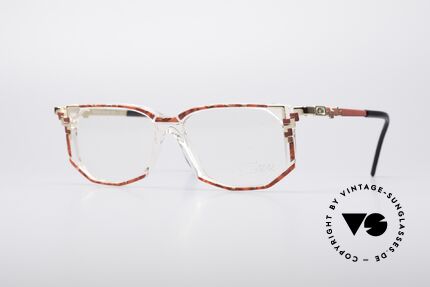 Cazal 357 90er Vintage Designer Brille, farbenfrohe vintage Cazal Designerbrille der 1990er, Passend für Damen