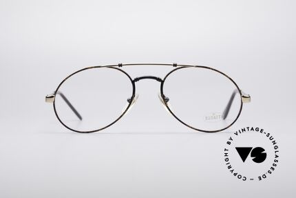 Bugatti 18557 80er Herren Vintage Brille, typische 80er Jahre Bugatti Herren-"Tropfenform", Passend für Herren