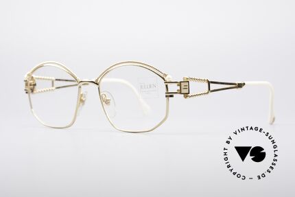 Henry Jullien Cizeta Juwelen Goldbrille, zudem mit echten Perlen dekoriert; pure Luxusbrille, Passend für Damen