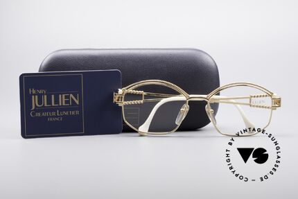 Henry Jullien Cizeta Juwelen Goldbrille, KEIN Retro; ein ungetragenes Original aus den 80ern, Passend für Damen