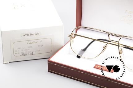 Cartier Tank Rose - M Limitierte Luxus Brille, KEINE RETRObrille; ein 30 Jahre altes vintage ORIGINAL, Passend für Herren