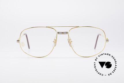 Cartier Romance Santos - L Luxus Brille, wurde 1986 veröffentlicht und dann bis 1997 produziert, Passend für Herren