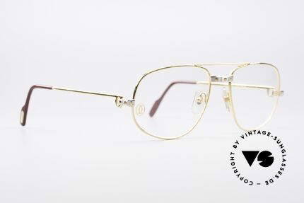 Cartier Romance Santos - L Luxus Brille, dieses Mod. mit SANTOS-Dekor in LARGE Gr. 58-18, 140, Passend für Herren