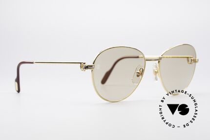 Cartier S Saphirs 0,94 ct Edelstein Sonnenbrille, mit echten Saphiren als Bügeldekor (insg. 0,94ct), Passend für Damen