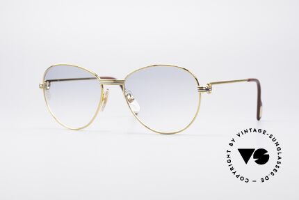 Cartier S Saphirs 0,94 ct Edelstein Sonnenbrille, runde Cartier Luxus-Sonnenbrille in Größe 55°18, Passend für Damen