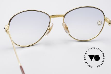 Cartier S Saphirs 0,94 ct Edelstein Sonnenbrille, KEINE RETROMODE; ein 30 Jahre altes ORIGINAL!, Passend für Damen