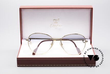 Cartier S Saphirs 0,94 ct Edelstein Sonnenbrille, Größe: medium, Passend für Damen