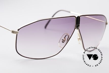 Carrera 5438 Außergewöhnliche 90er Brille, mit 2 Paar Gläsern (violett-Verlauf & hellbraun-Verlauf), Passend für Herren