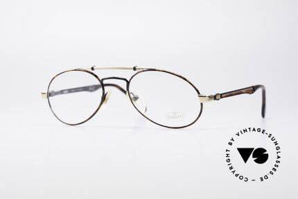 Bugatti 16957 Seltene 80er Vintage Brille, sehr elegante Designer-Brillenfasung von Bugatti, Passend für Herren