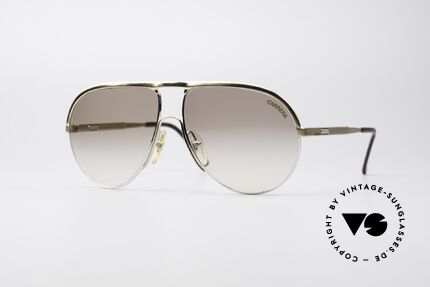 Carrera 5305 Vario Bügel System Brille, brilliante 1980er vintage Carrera Sonnenbrille, Passend für Herren