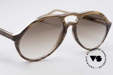 Bugatti 64852 Echt Büffelhorn Brille Vintage, einzigartiger Rahmen, jedes Horn-Modell ist individuell, Passend für Herren