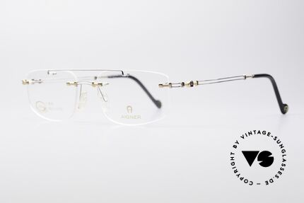 Aigner EA499 Vergoldete Randlose Brille, enorm hochwertiges Modell & sehr angenehm zu tragen, Passend für Herren