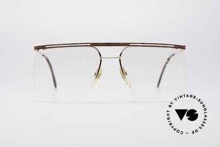 Neostyle Jet 12 Echt Vintage No Retrobrille, leichter Metall-Halbrahmen mit markanter Finesse, Passend für Herren