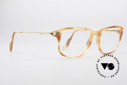 Cartier Lumen - S 90er Luxus Vintagebrille, ein edles Original in kleiner Gr. 54°18 (130mm Breite), Passend für Herren und Damen