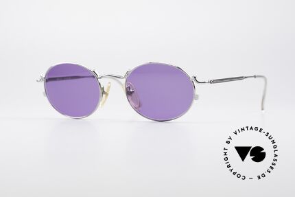 Jean Paul Gaultier 57-2176 Ovale Vintage Sonnenbrille, einzigartige Sonnenbrille von Jean Paul Gaultier, Passend für Herren und Damen