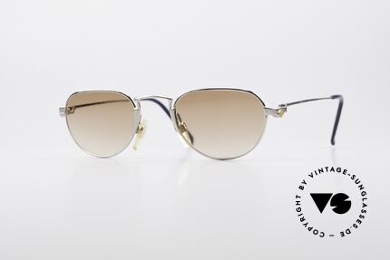 Bugatti EB605 Kleine Vintage Sonnenbrille, sehr feine & leichte DesignerSonnenbrille von Bugatti, Passend für Herren und Damen