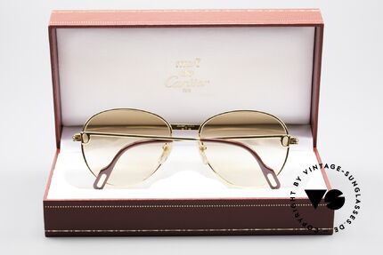 Cartier S Rubis 0,34 ct Echte Rubinen Sonnenbrille, KEINE RETROMODE; ein 30 Jahre altes ORIGINAL!, Passend für Damen