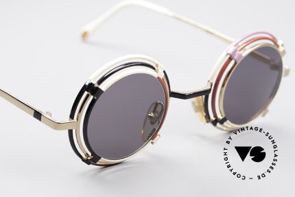 Casanova MTC 1 Kunstvolle Runde Sonnenbrille, KEINE Retrobrille, sondern ein einzigartiges ORIGINAL!, Passend für Herren und Damen