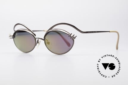 Jean Paul Gaultier 56-6107 Haute Couture Damen Brille, zudem elegant leicht-verspiegelte Gläser (100% UV), Passend für Damen