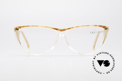 Gucci 2100 Rare Designer Damenbrille, Bügel mit dem berühmten Symbol (die 2 Steigbügel), Passend für Damen